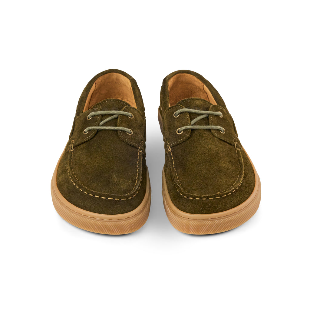 Koel Hivera Suede Khaki - Naúticos barefoot de mujer verdes