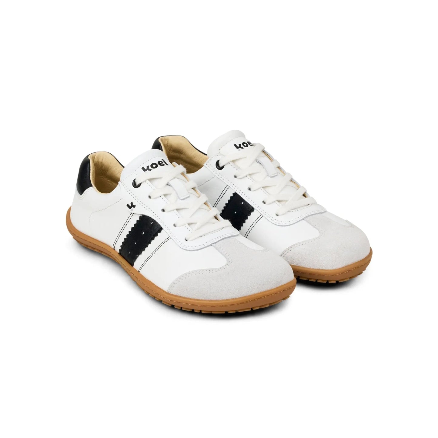 Koel - ILA Napa Suede 3.0 Off White/Black - Sneakers Barefoot Retro