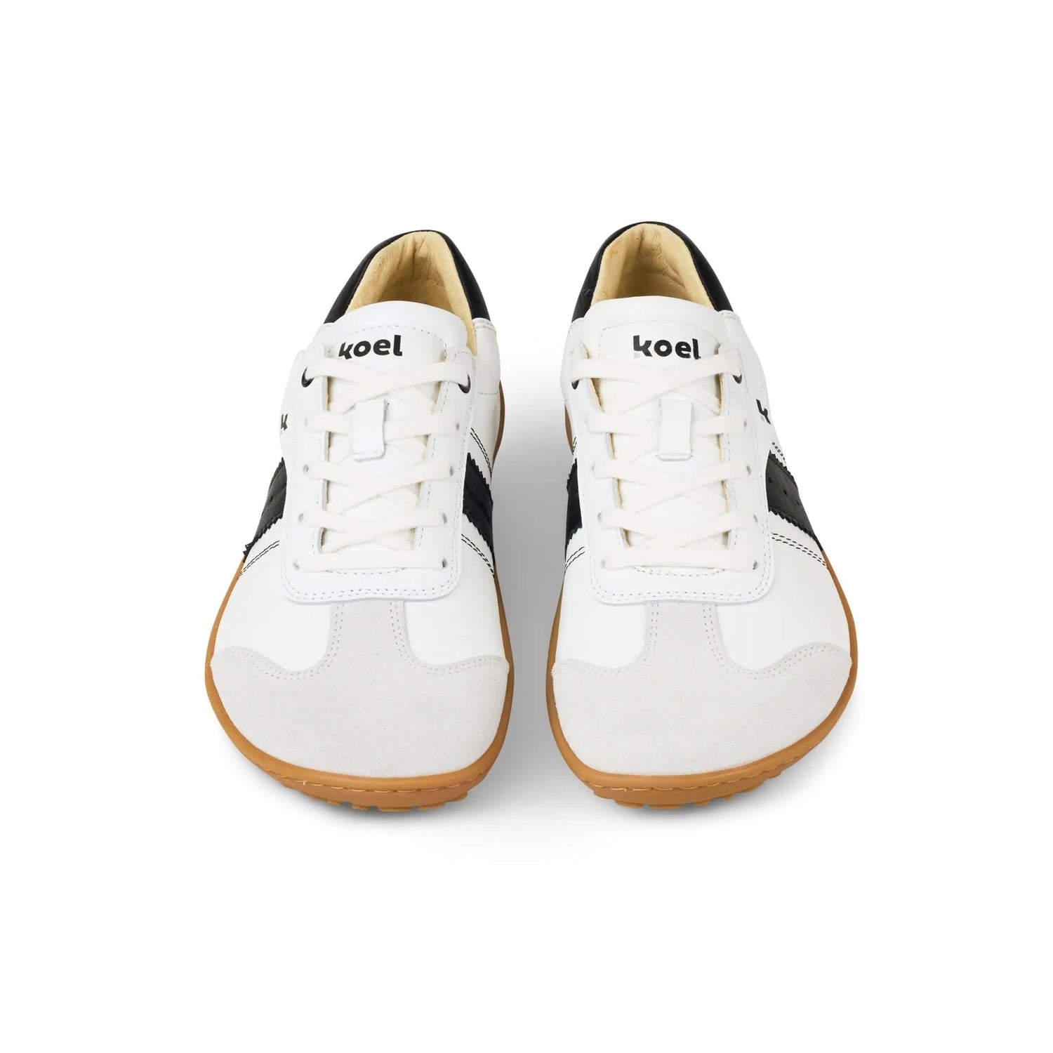 Koel - ILA Napa Suede 3.0 Off White/Black - Sneakers Barefoot Retro