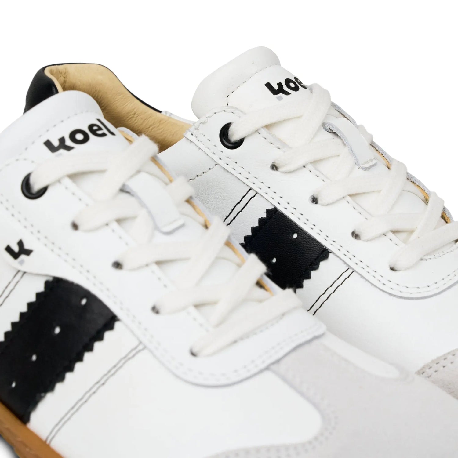 Koel - ILA Napa Suede 3.0 Off White/Black - Sneakers Barefoot Retro