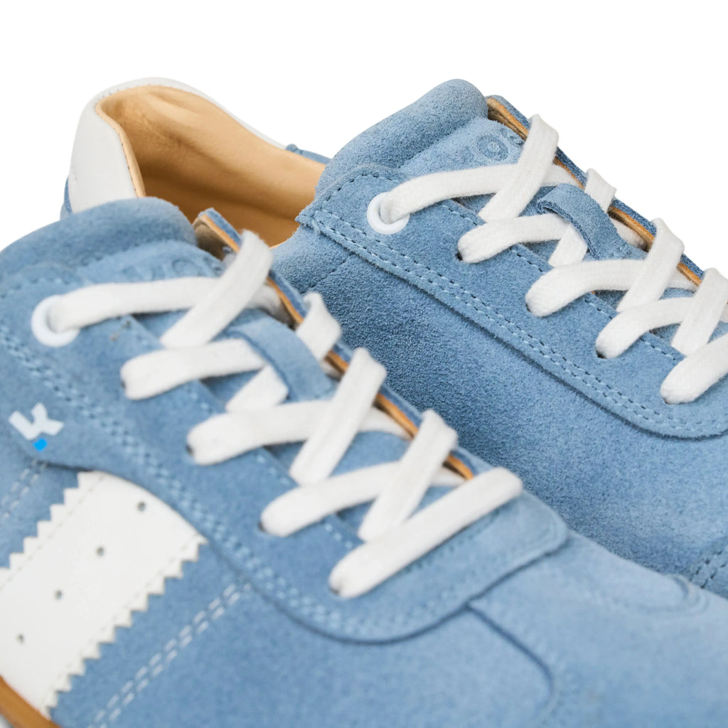 Koel - ILA Suede 3.0 Aqua - Zapatillas Barefoot Retro para mujer azul claro  Cacles Barefoot