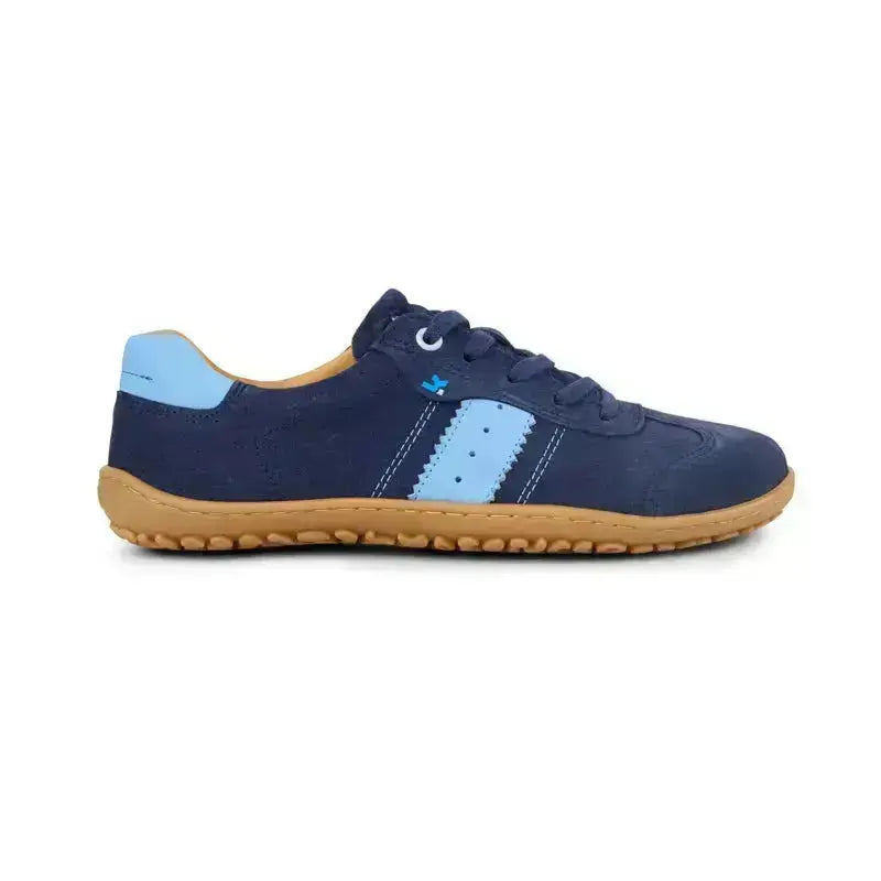 Koel - ILA Suede 3.0 Navy - Zapatillas Barefoot Retro de Piel para mujer azul marino