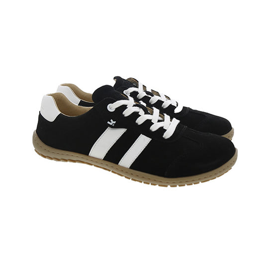 Koel - ILA Suede Black/White - Sneakers Barefoot-Koel-Cacles Barefoot-Tienda de calzado barefoot respetuoso minimalista