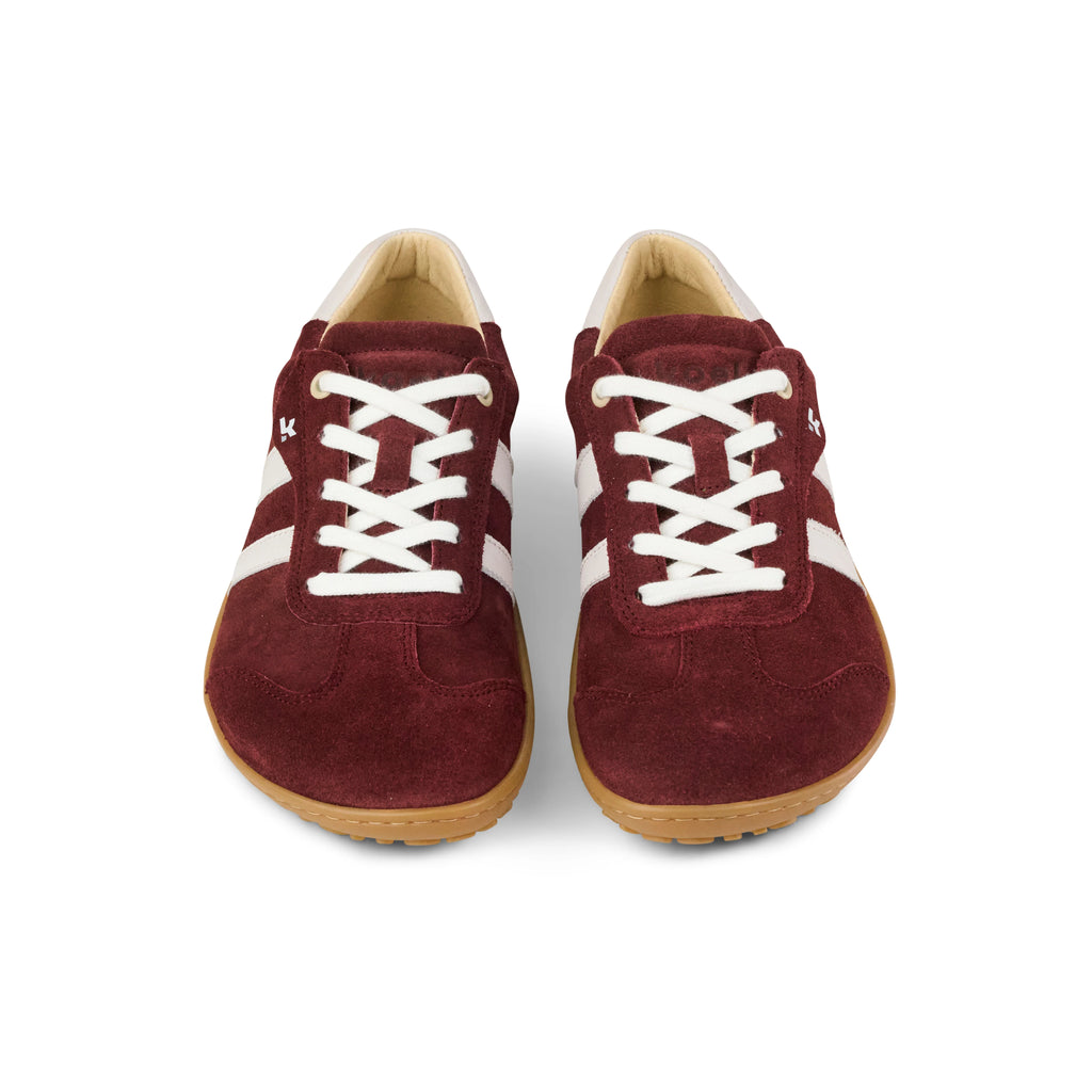 Koel ILA Suede Bordo - Zapatillas Barefoot  Cacles Barefoot