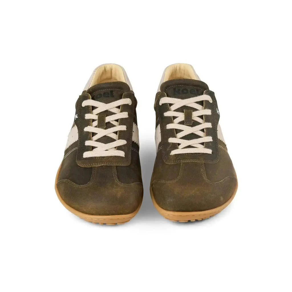 Koel - ILO Suede 3.0 Taupe - Zapatillas Barefoot Retro de Piel para Hombre