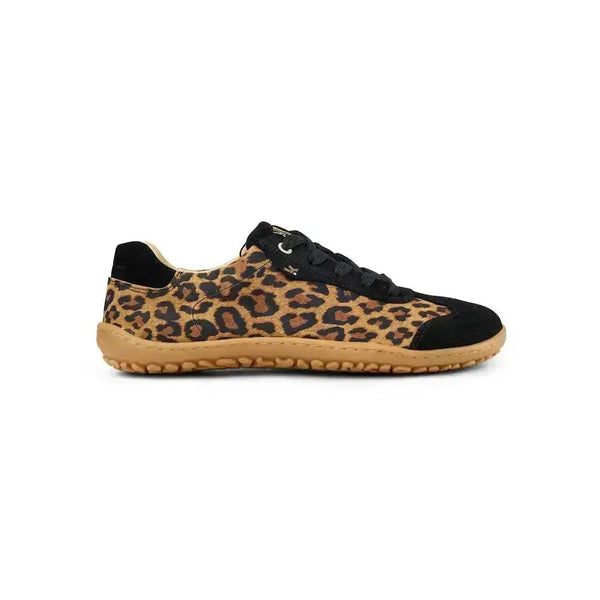 Koel - IVA Suede Leopardo - Zapatillas Barefoot Retro de Piel para mujer animal print