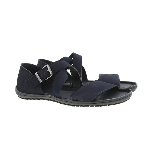 Koel - Isa Leather Nubuk Blue - Sandalias barefoot-Koel-Cacles Barefoot-Tienda de calzado barefoot respetuoso minimalista