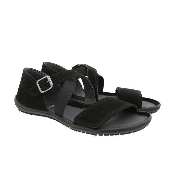 Koel - Isa Suede Black - Sandalias barefoot-Koel-Cacles Barefoot-Tienda de calzado barefoot respetuoso minimalista