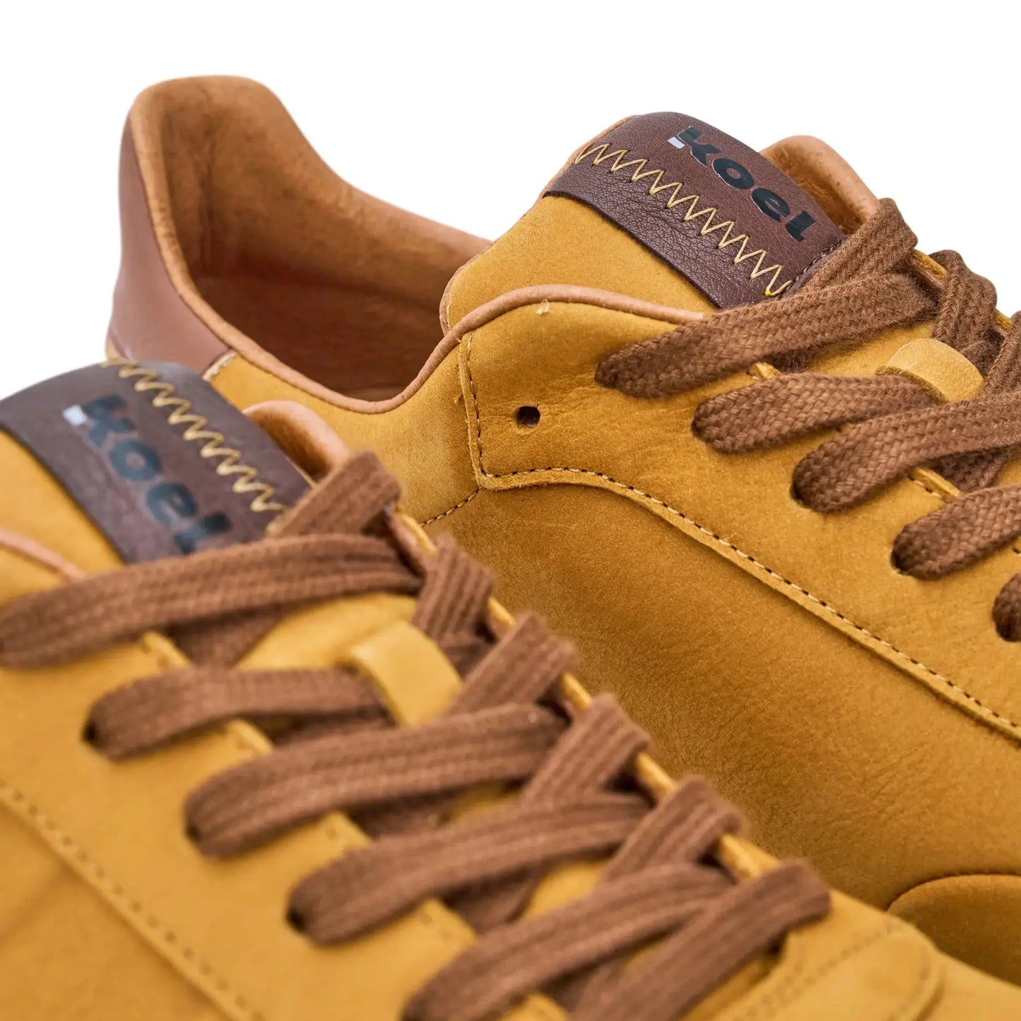 Koel Men - IDO Leather Cognac - Deportivas Barefoot Casual