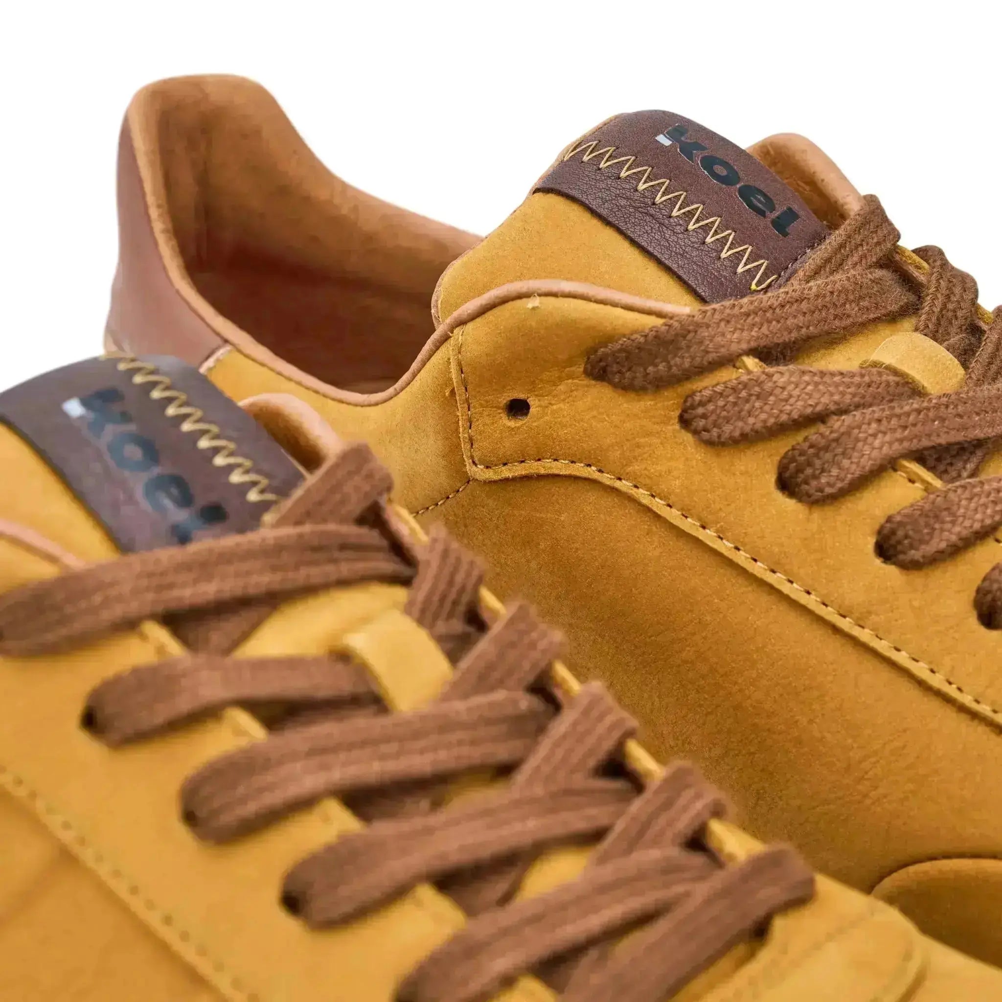Koel Men - IDO Leather Cognac - Zapatillas Barefoot Casual marrones para hombre