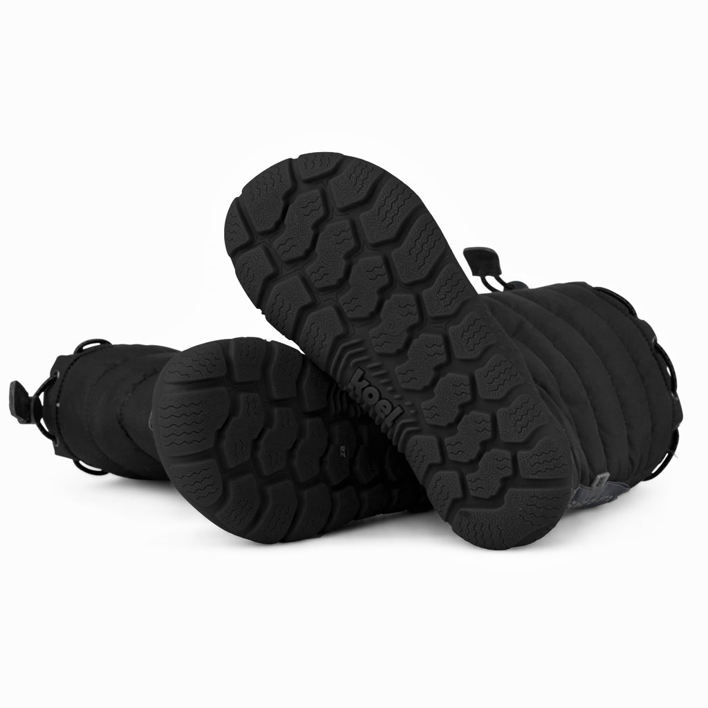 Koel Rana Ladies Black - Botas barefoot de nieve para mujer negras