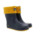 Koel4kids - Wellie + Chaussette Bare Navy - bottes de pluie barefoot avec chaussettes en laine