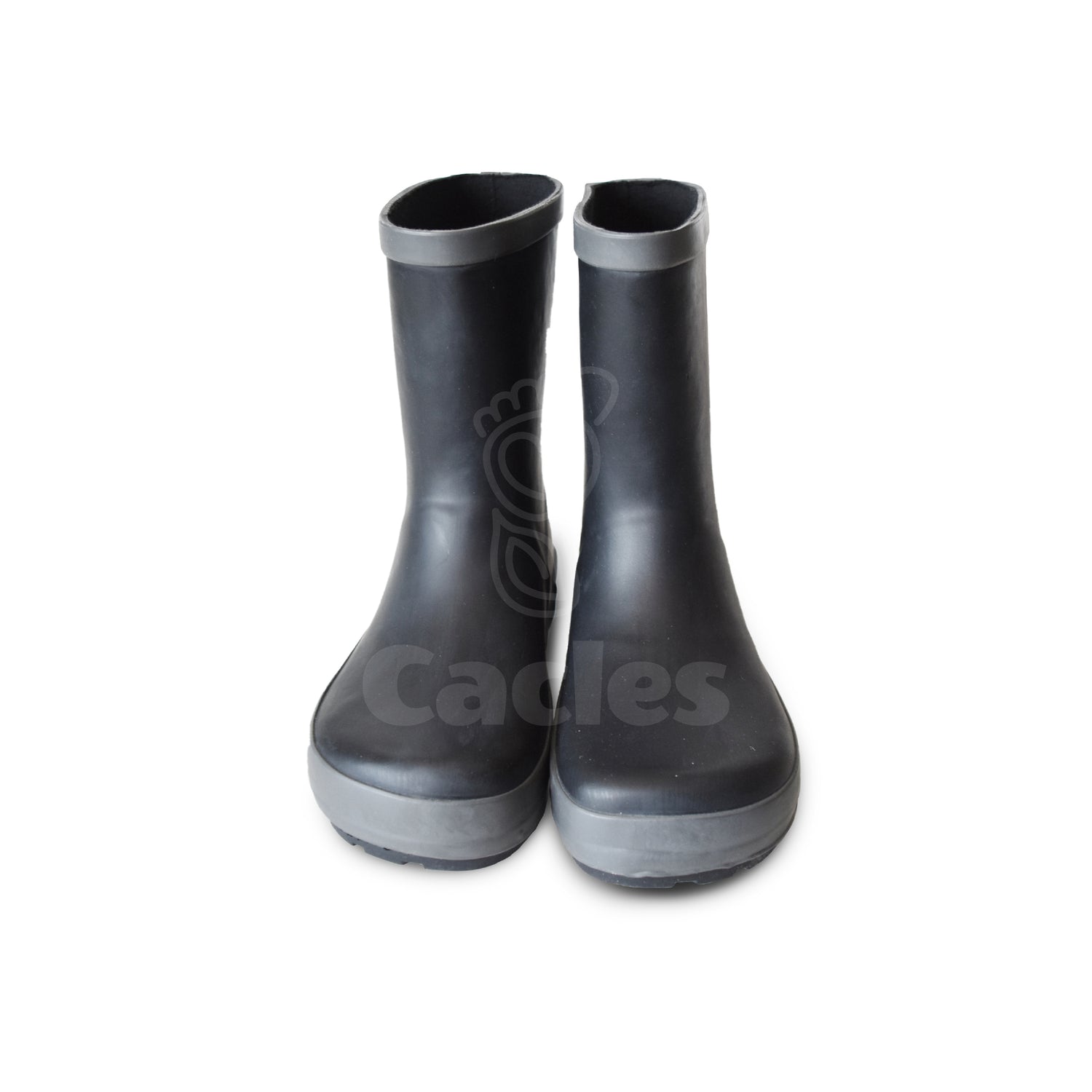 Koel4kids - Wellie Black - botas de lluvia barefoot-Koel4kids-Cacles Barefoot-Tienda de calzado barefoot respetuoso minimalista