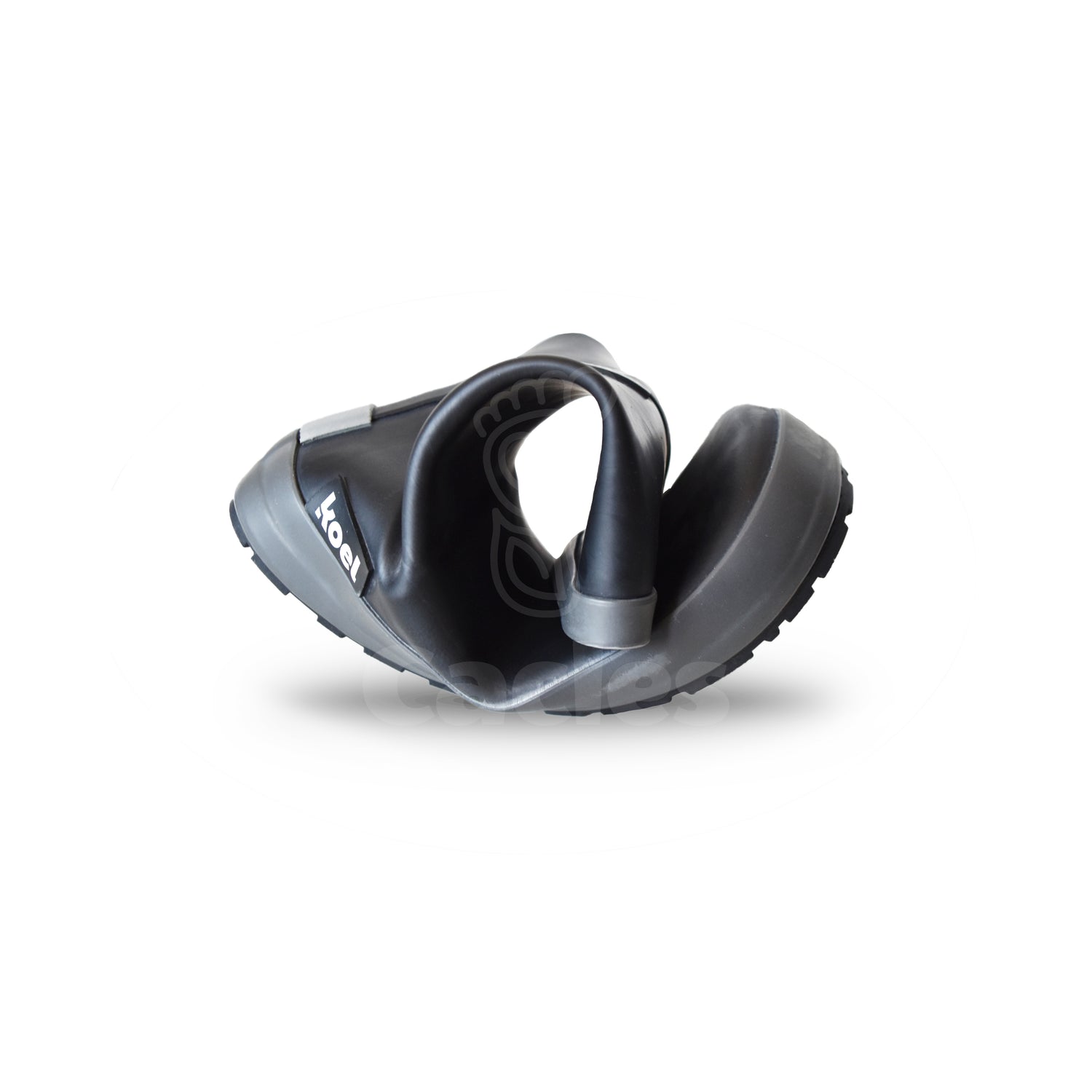 Koel4kids - Wellie Black - botas de lluvia barefoot-Koel4kids-Cacles Barefoot-Tienda de calzado barefoot respetuoso minimalista