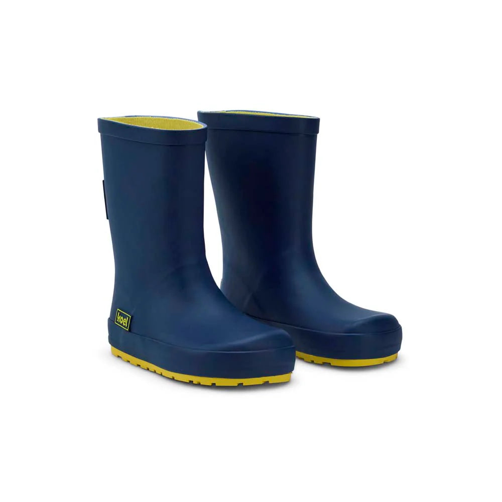Koel4kids - Wellie Blue - botas de lluvia barefoot