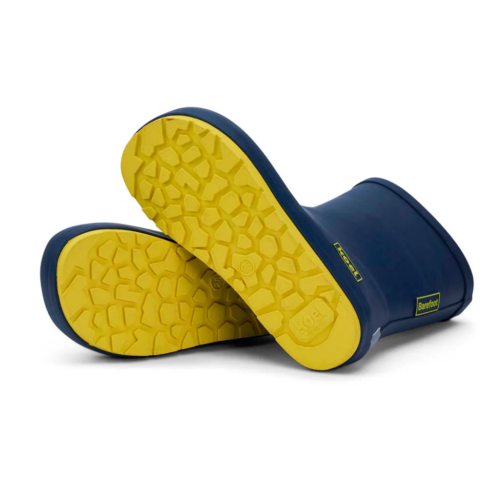 Koel4kids - Wellie Blue - botas de lluvia barefoot