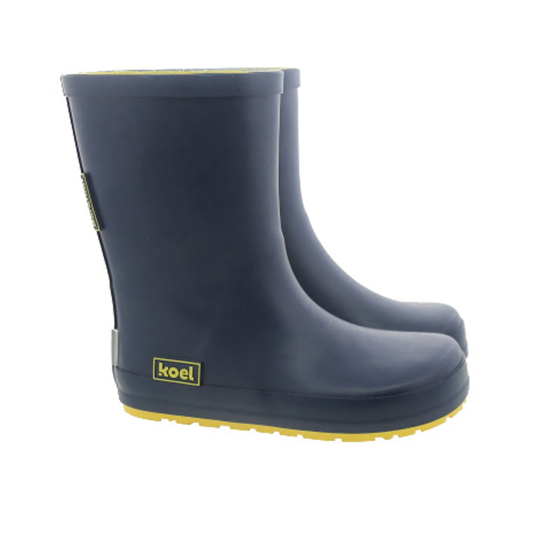 Koel4kids - Wellie Blue - botas de lluvia barefoot-Koel4kids-Cacles Barefoot-Tienda de calzado barefoot respetuoso minimalista