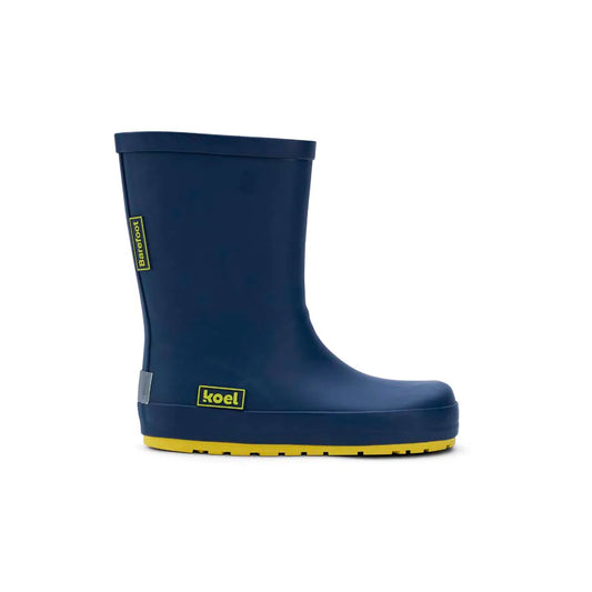 Koel4kids - Wellie Blue - botas de lluvia barefoot