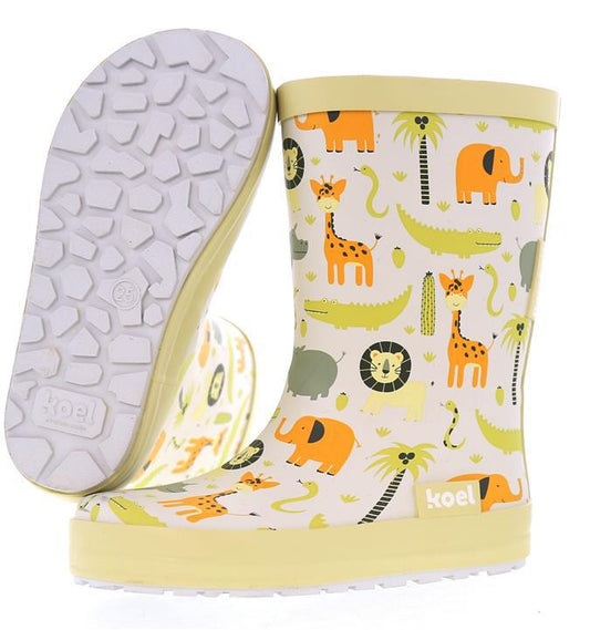 PREVENTA: Koel4kids - botas de lluvia barefoot - animales-Koel4kids-Cacles Barefoot