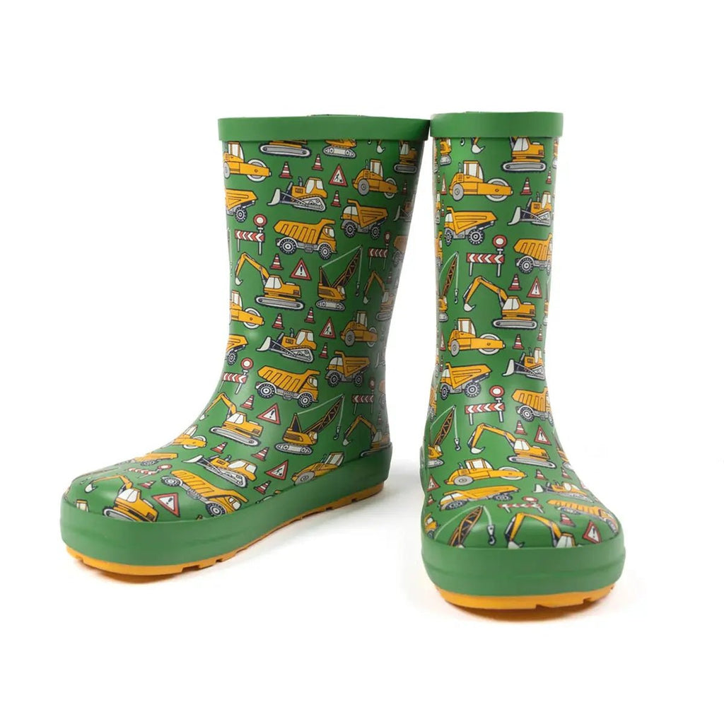 Koel4kids - Wellie Tractor Green - botas de lluvia barefoot