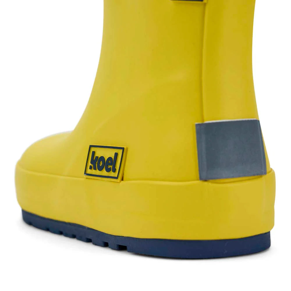 Koel4kids - Wellie Yellow - botas de lluvia barefoot