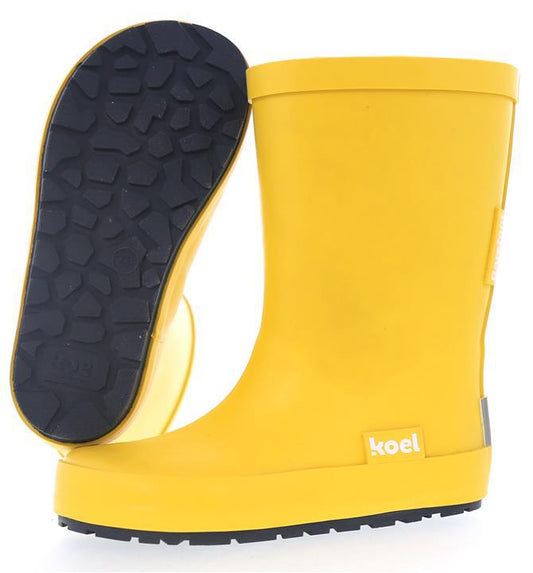 Koel4kids - botas de lluvia barefoot - yellow-Koel4kids-Cacles Barefoot