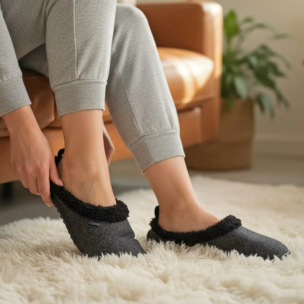 Leguano Acasa Warm Slipper - zapatillas de casa barefoot calientes  Cacles Barefoot