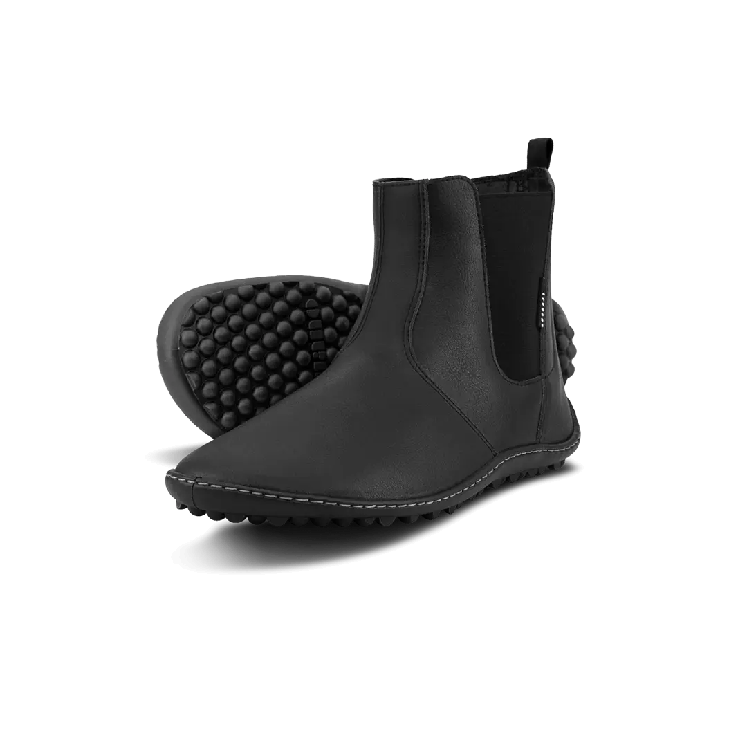 Leguano Bareboot - Botines Chelsea Barefoot Unisex Negros  Cacles Barefoot