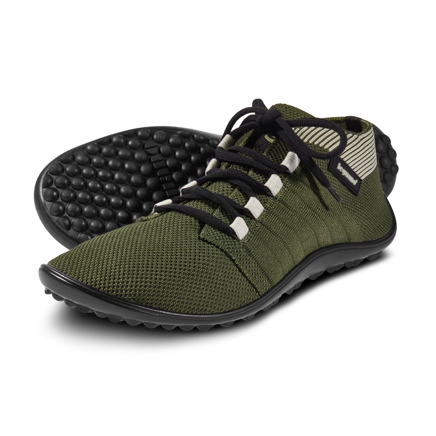 Leguano - Beat Olive - Deportivas Barefoot ligeras media caña