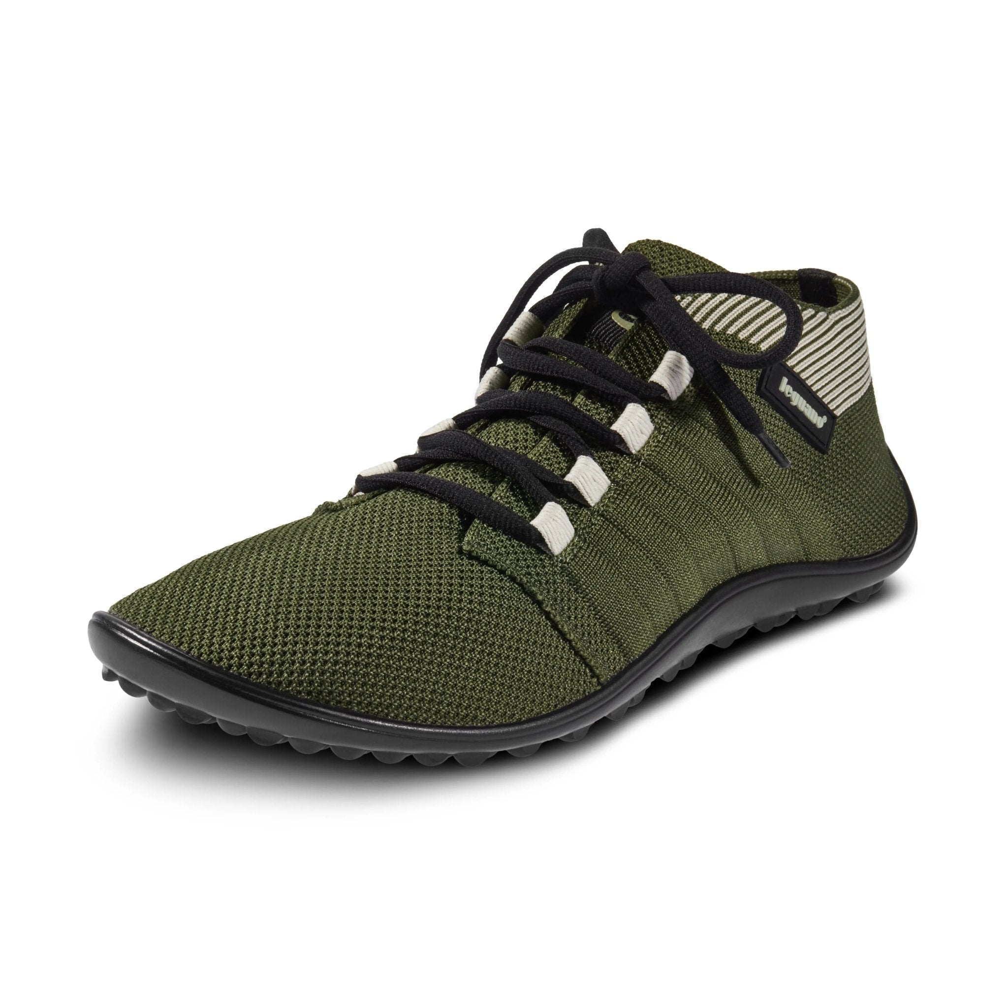 Leguano - Beat Olive - Zapatillas Barefoot ligeras media caña