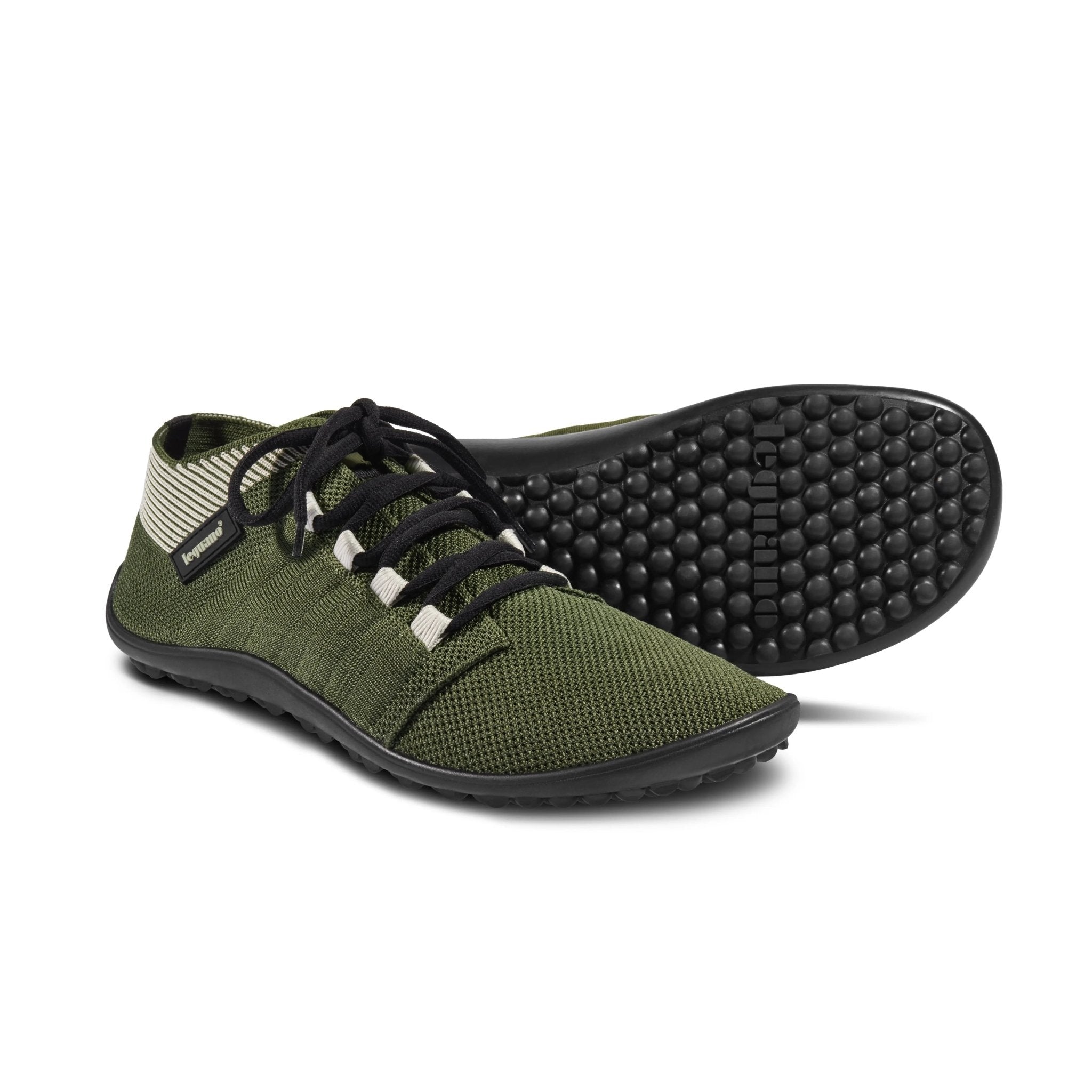 Leguano - Beat Olive - Zapatillas Barefoot ligeras media caña