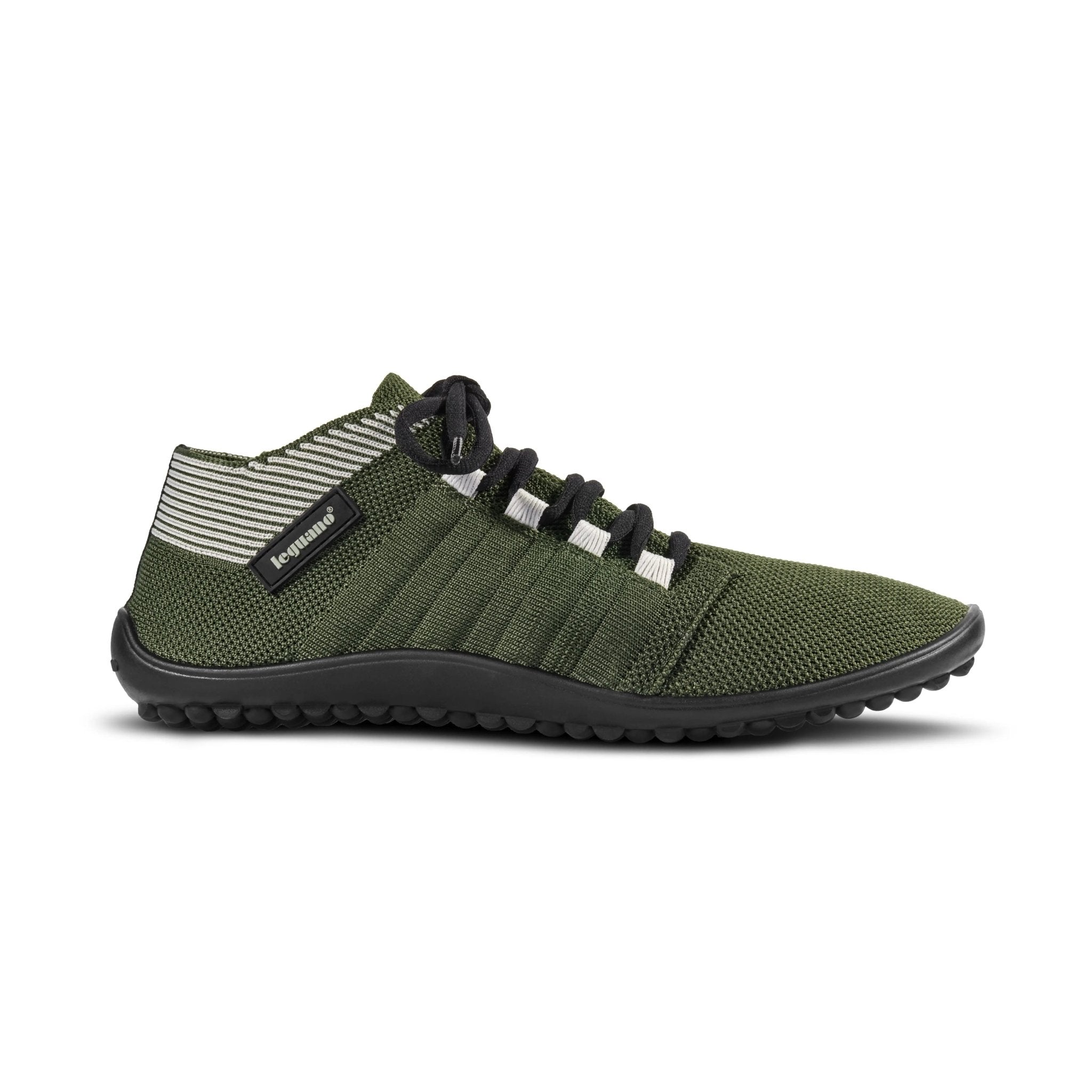 Leguano - Beat Olive - Zapatillas Barefoot ligeras media caña