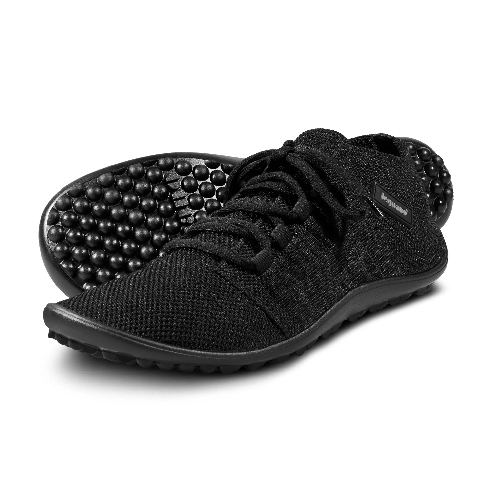 Leguano - Beat Schwarz - Zapatillas Barefoot ligeras media caña