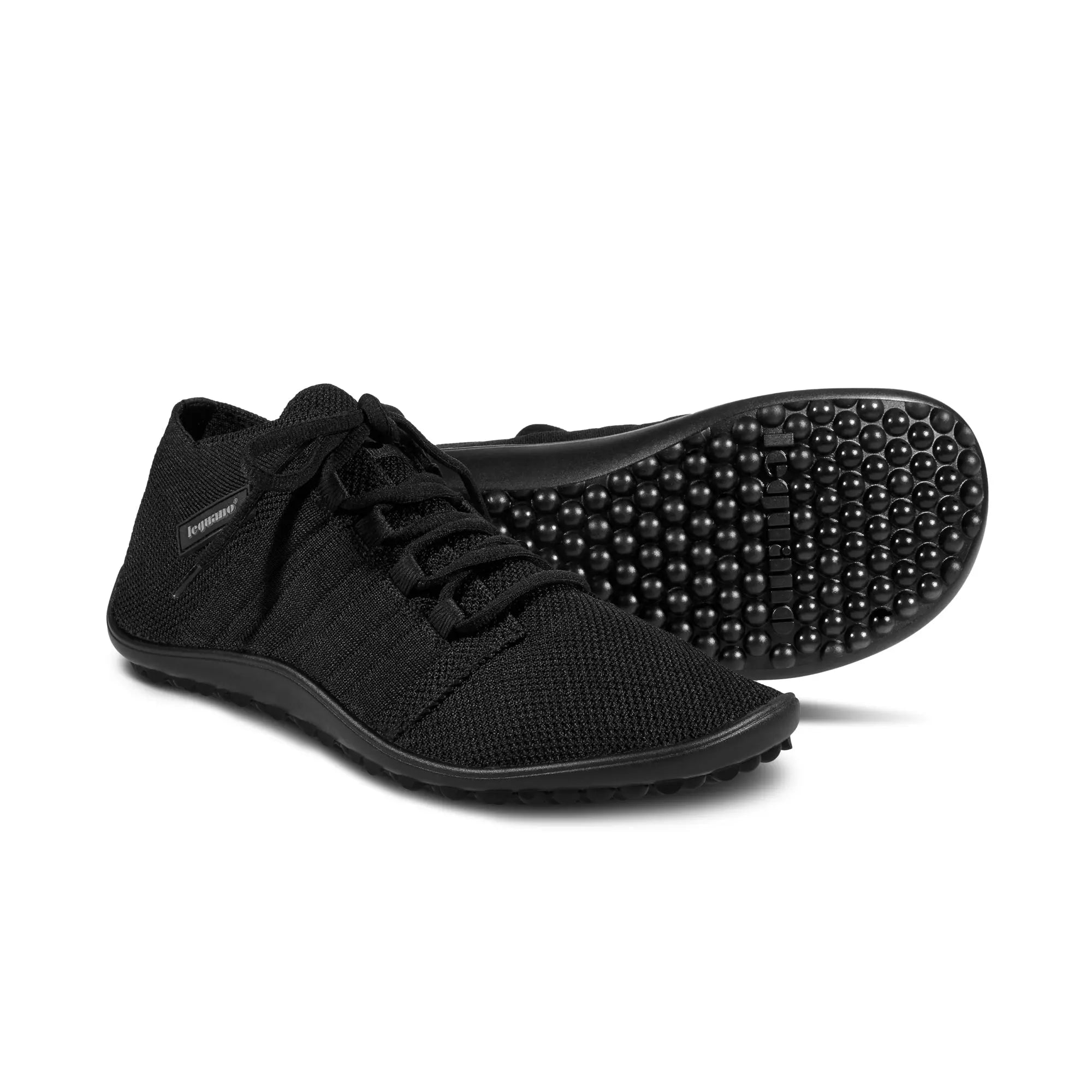 Leguano - Beat Schwarz - Zapatillas Barefoot ligeras media caña