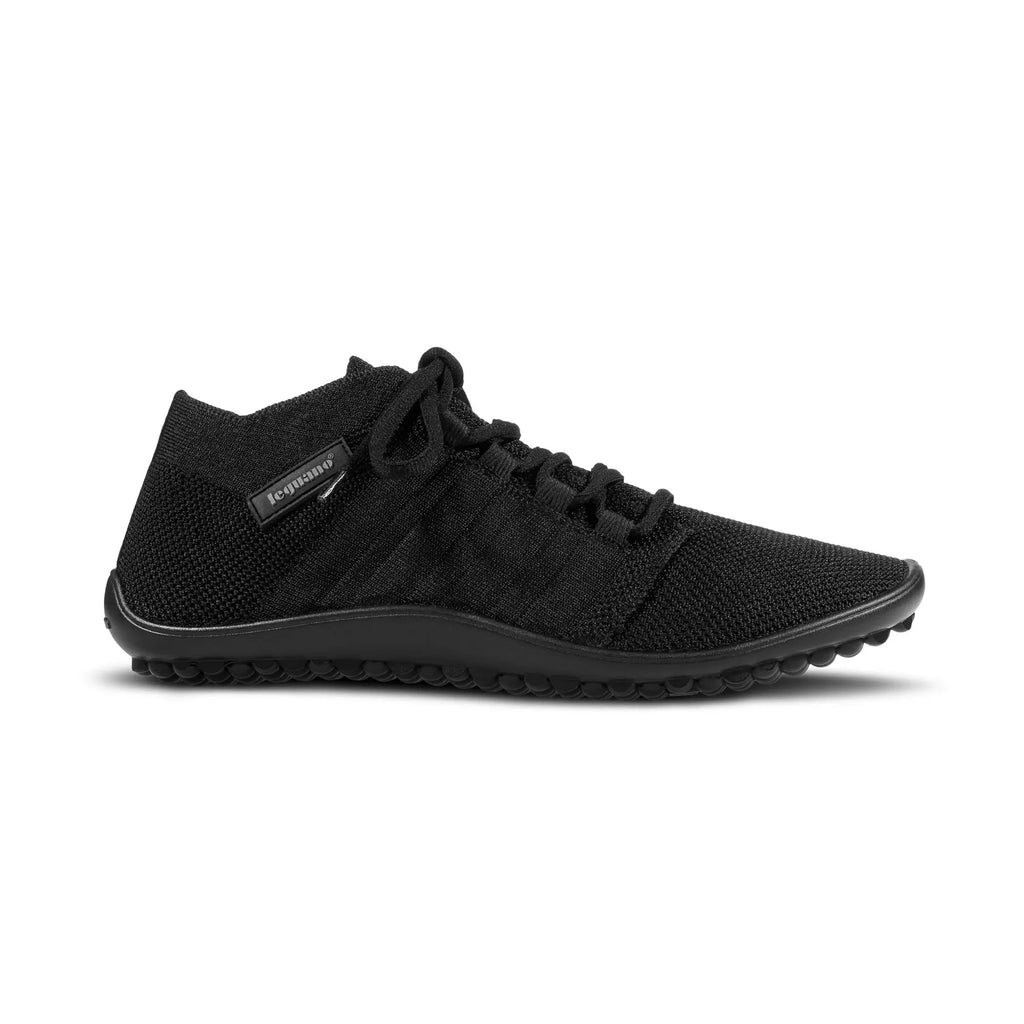 Leguano - Beat Schwarz - Zapatillas Barefoot ligeras media caña