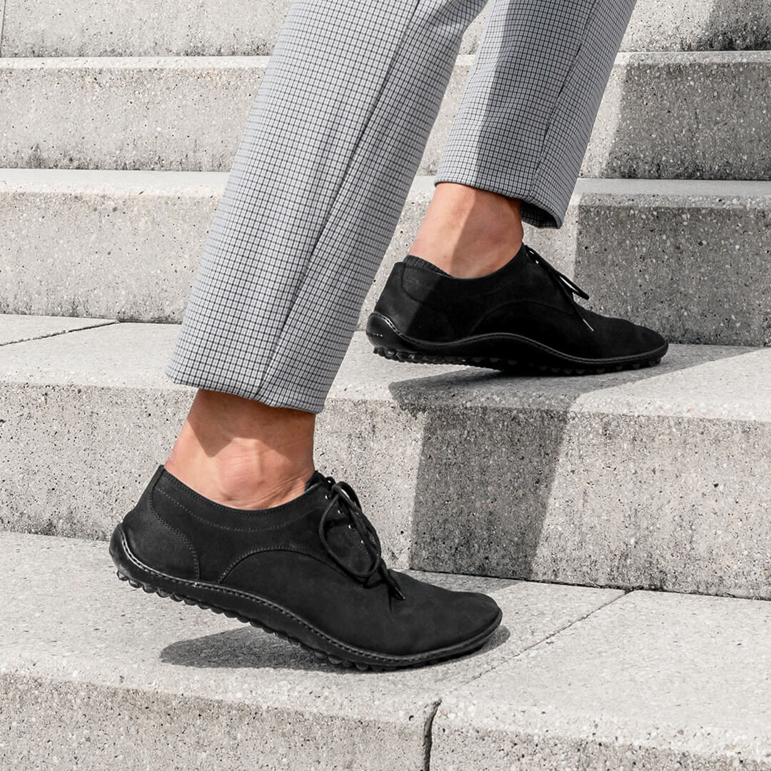 Leguano - Dean Black - Chaussures Barefoot Élégantes