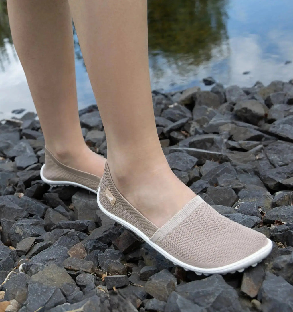 Leguano Flair Sand - Slip-ons barefoot ligeros
