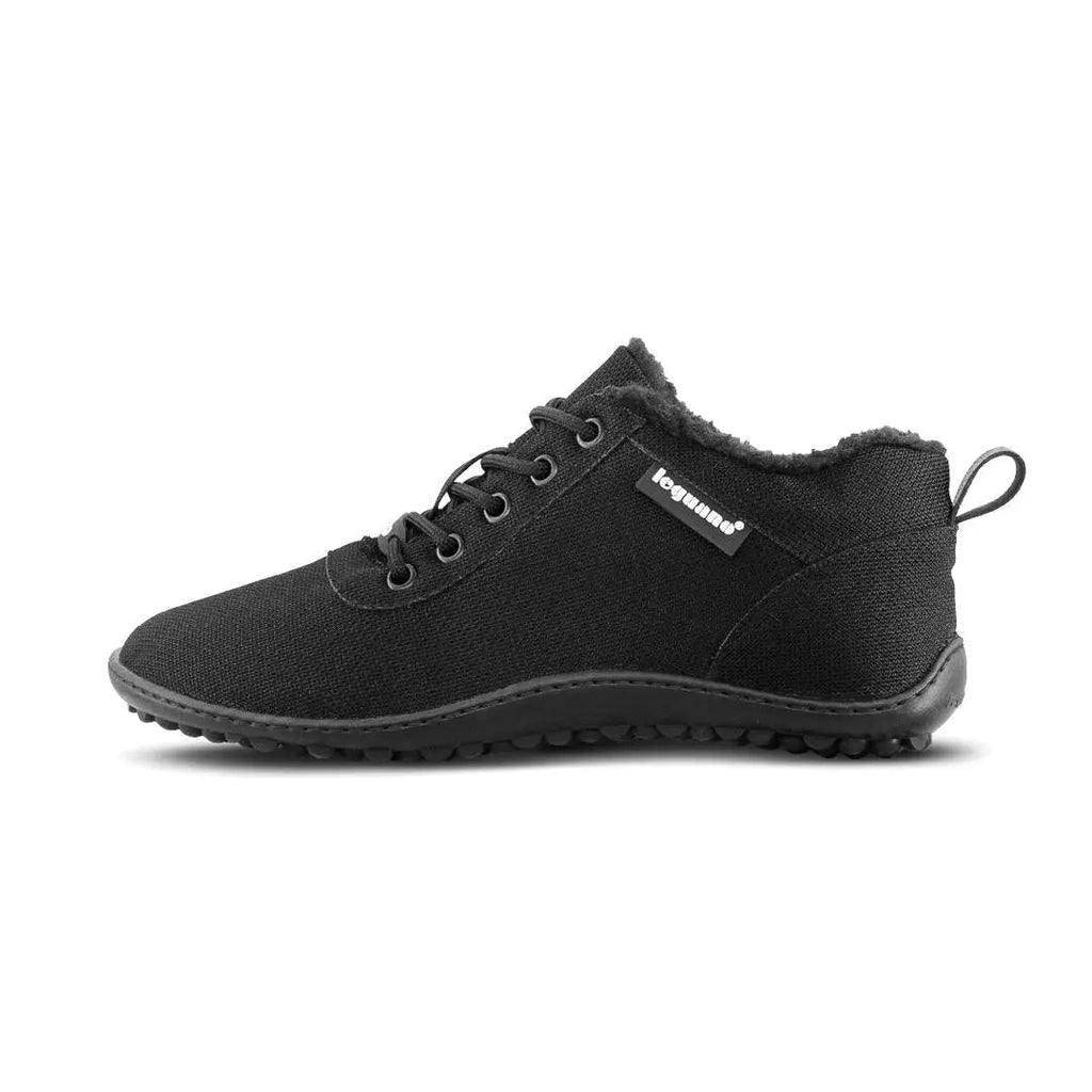 Leguano - Galaxo Black - Botines Barefoot ligeros y con forrito