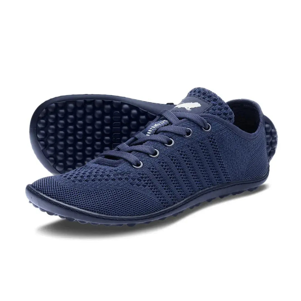 Leguano Go: Navy - Deportivas barefoot elegantes