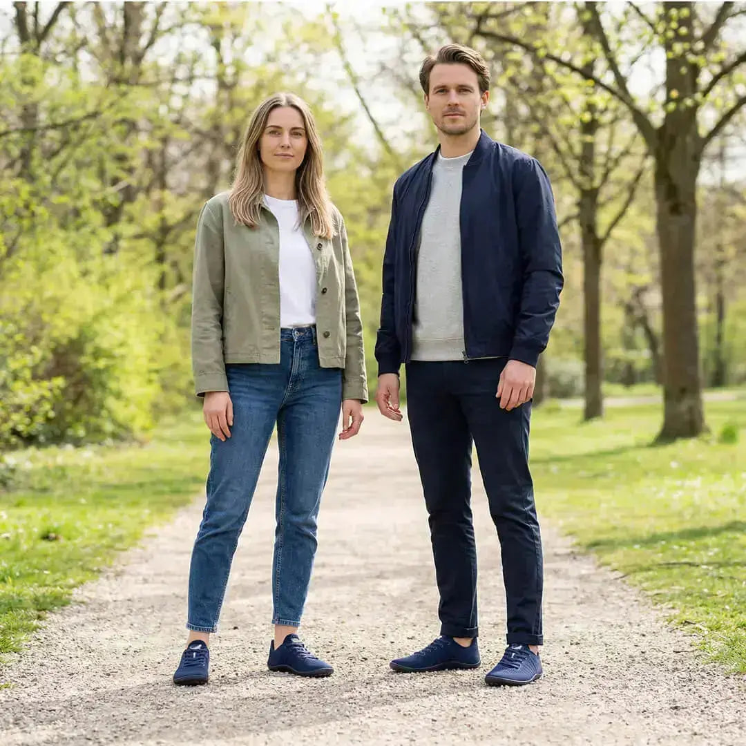 Leguano Go : Bleu marine - Chaussures barefoot élégantes