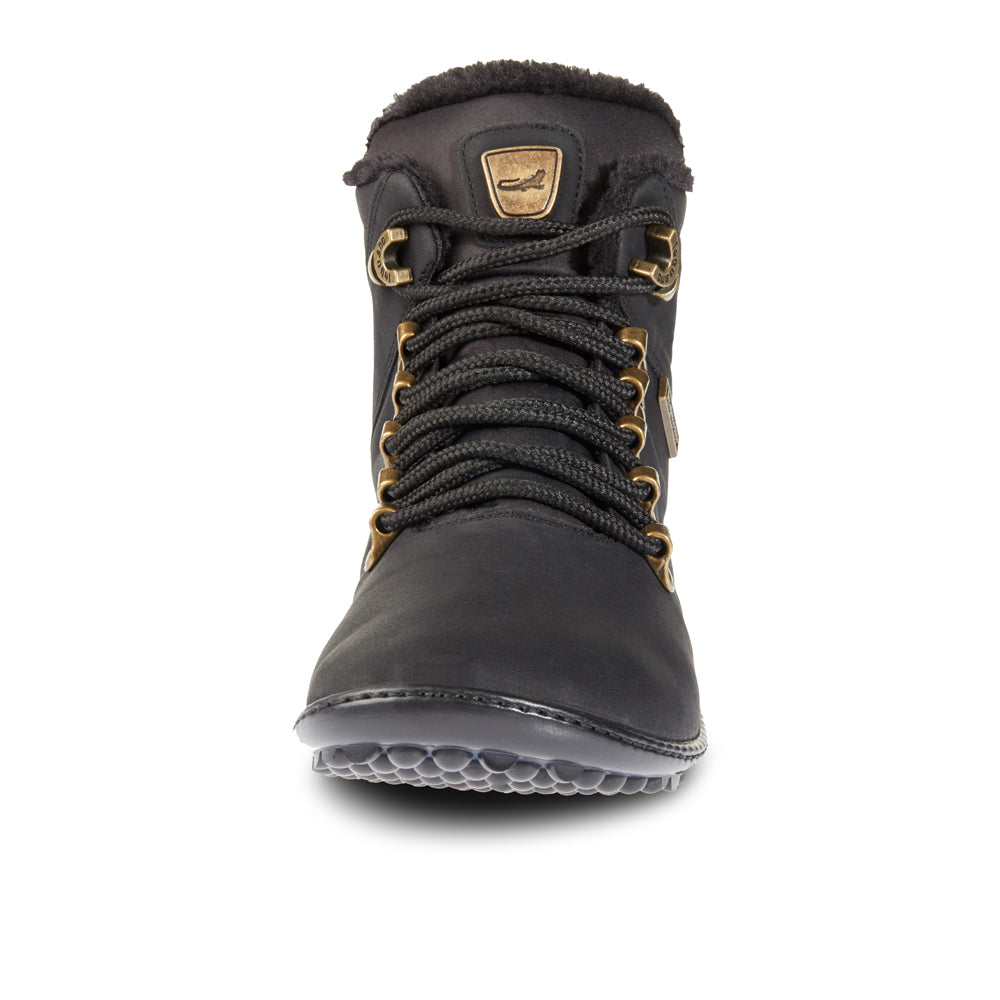 Leguano - Husky Schwarz - Botas Barefoot invernales con forro caliente