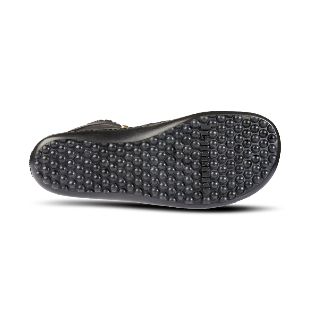 Leguano - Husky Schwarz - Botas Barefoot invernales con forro caliente