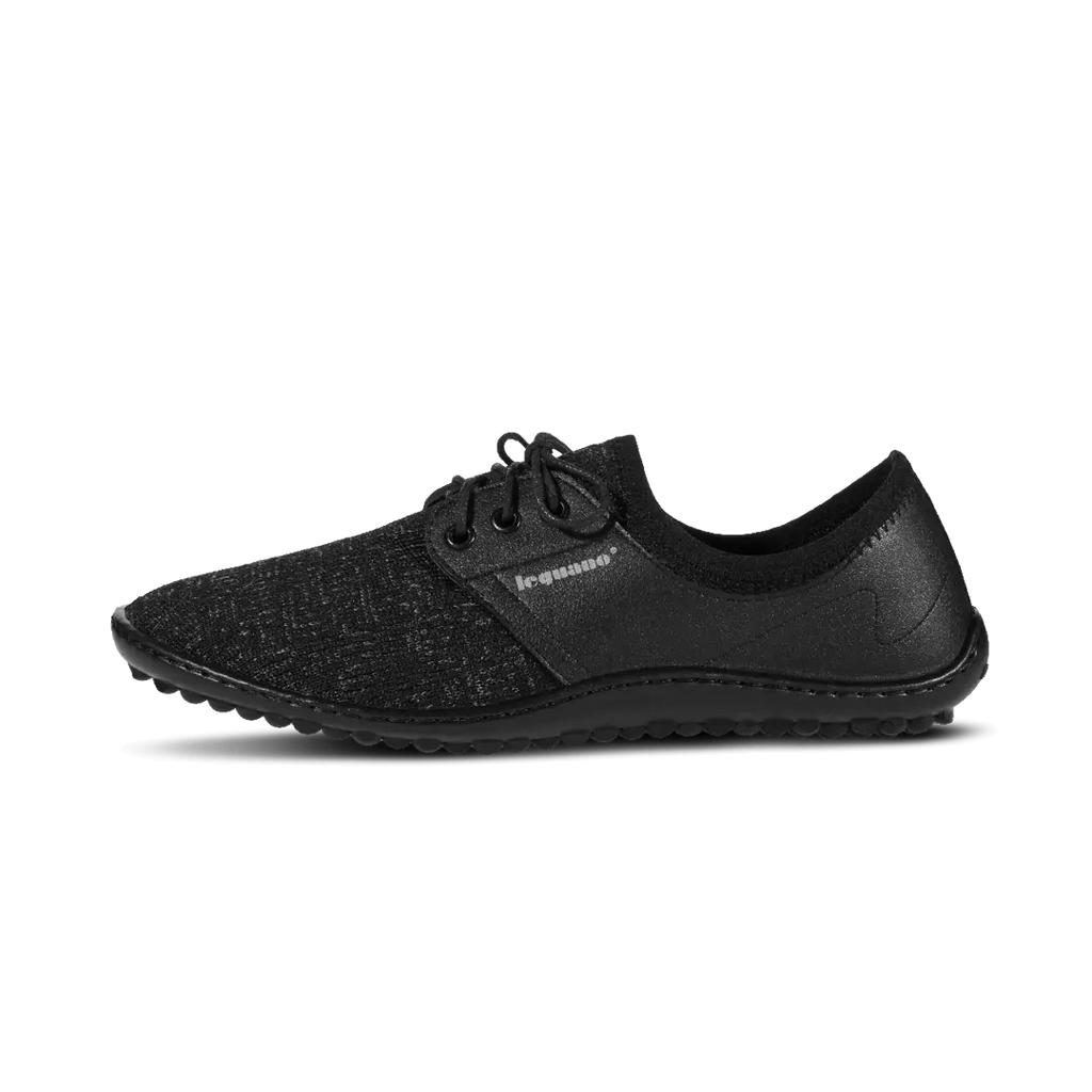 Leguano Juno Schwarz - Zapatillas Casual y de Oficina Unisex Negras  Cacles Barefoot