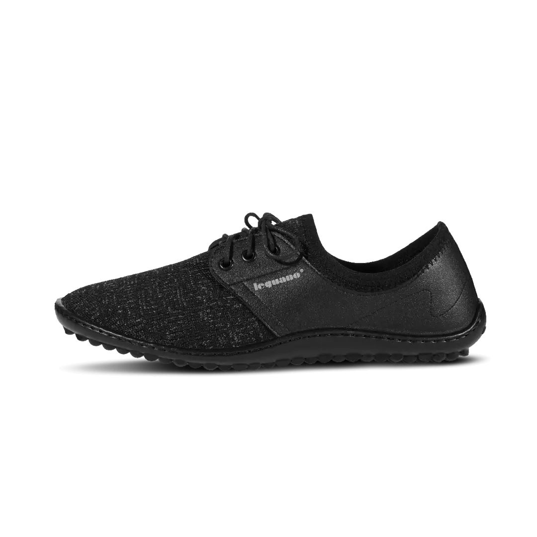 Leguano Juno Schwarz - Zapatillas Casual y de Oficina Unisex Negras  Cacles Barefoot
