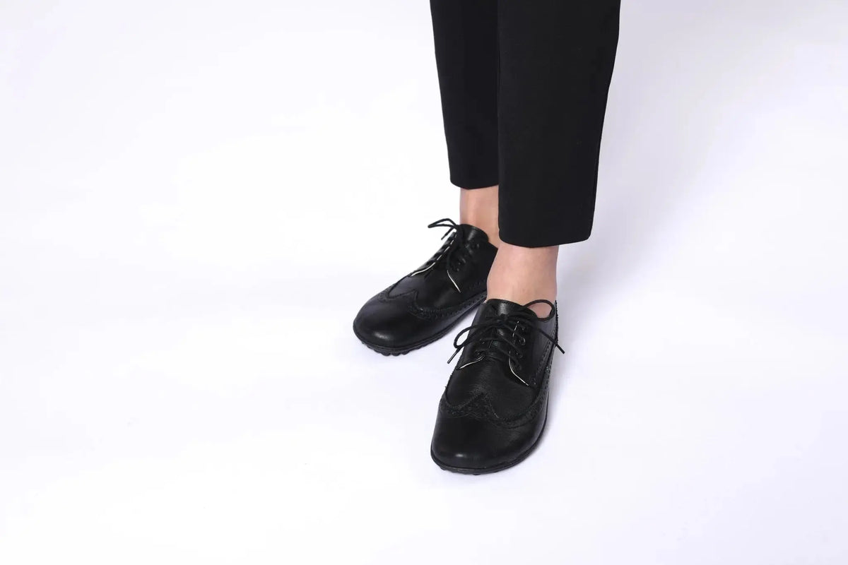 Leguano - Marilyn Schwarz - Zapatos Barefoot Elegantes de cuero