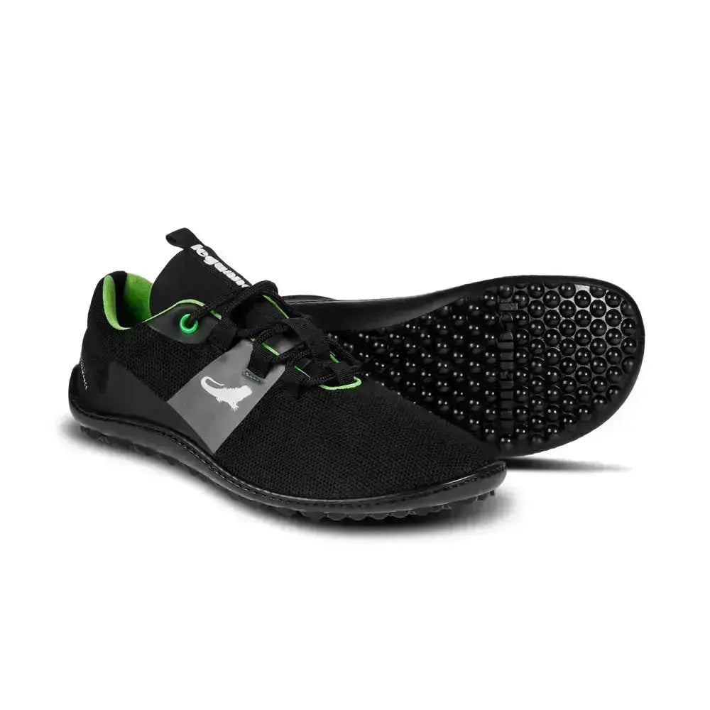 Leguano Spinwyn Noir - Chaussures Barefoot pour Entraînement et Sports Indoor