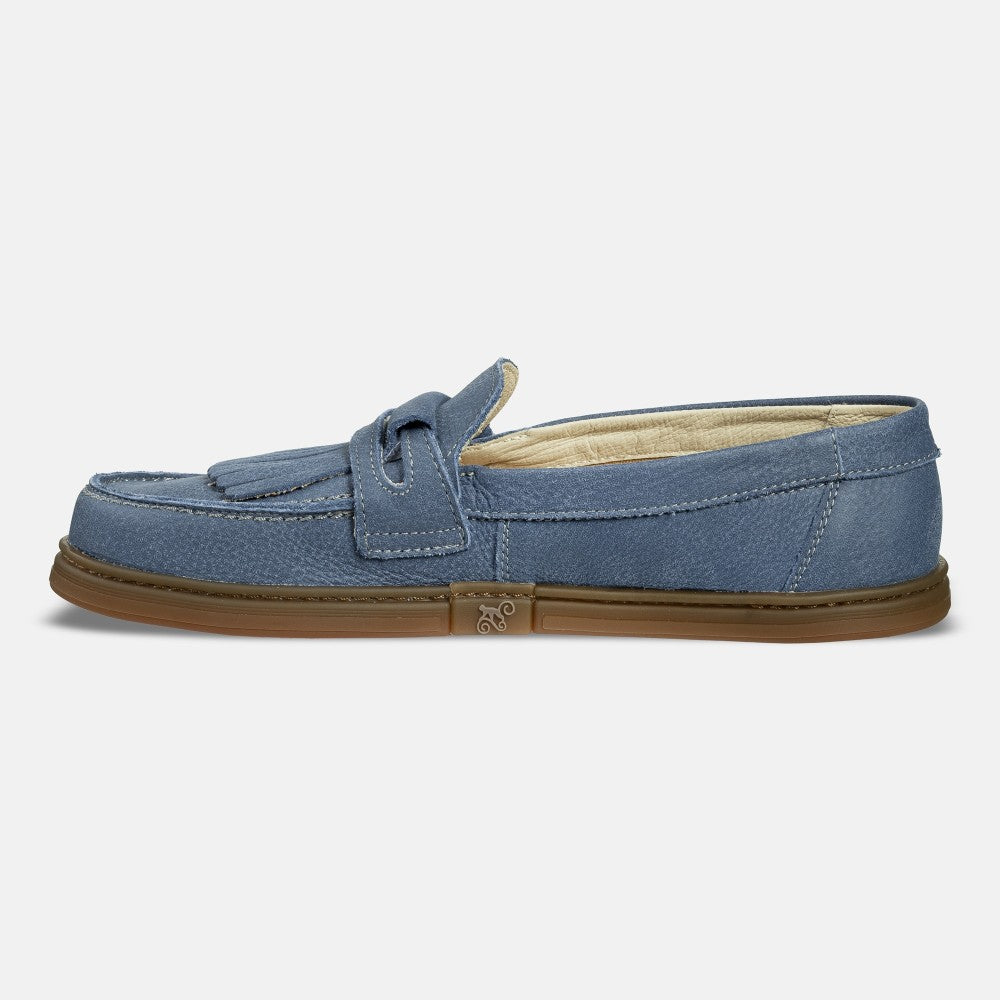 Magical Shoes Pienza Blue - Mocasines barefoot unisex azules  Cacles Barefoot