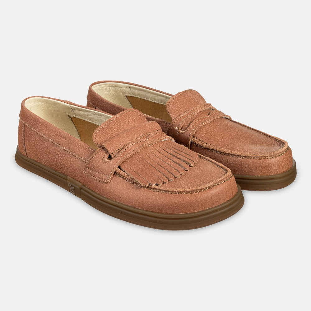 Magical Shoes Pienza Brick - Mocasines barefoot unisex rojos  Cacles Barefoot