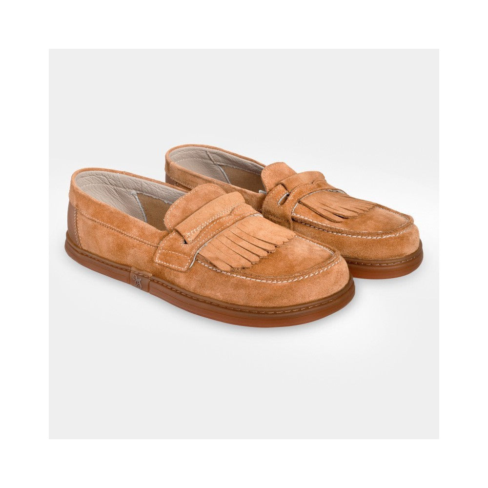 Magical Shoes Pienza Carrot Suede - Mocasines barefoot unisex camel  Cacles Barefoot
