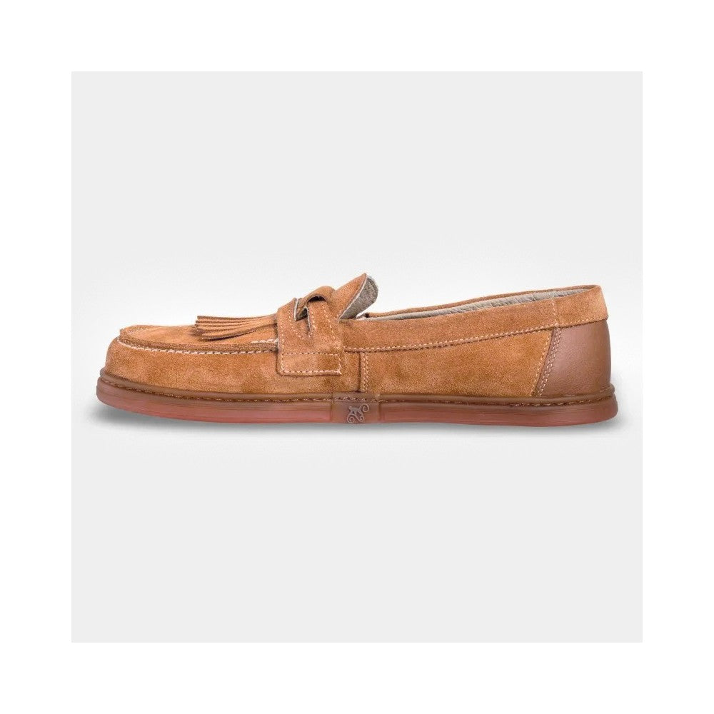 Magical Shoes Pienza Carrot Suede - Mocasines barefoot unisex camel  Cacles Barefoot